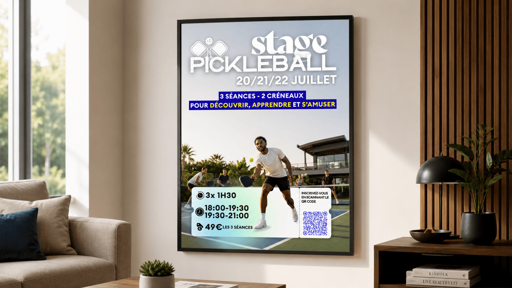 Affiche Stage Pickleball